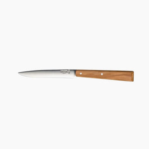 Couteau de table Bon Appetit N°125 manche olivier, lame inox 11cm, Opinel