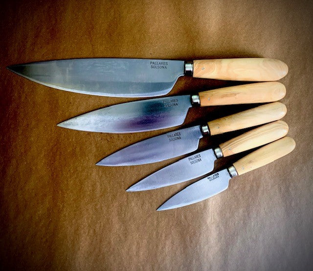Pallares Solsona Couteaux de cuisine avec manche en buis - Lame en