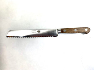 Couteau de pain inox 20cm SABATIER par THIERS-ISSARD manche Ronce de Noyer