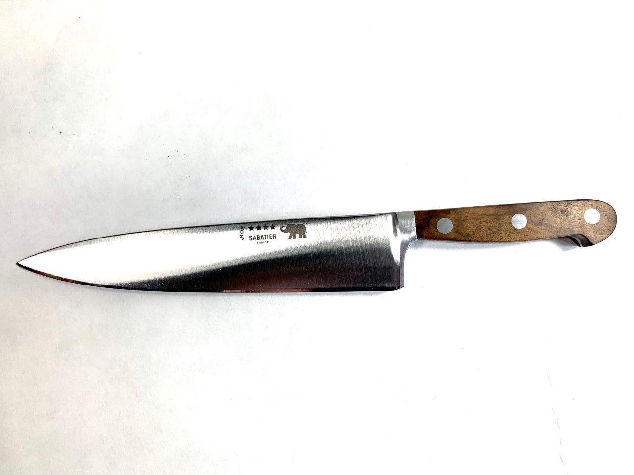 Couteau de cuisine inox 20cm SABATIER par THIERS-ISSARD manche Ronce de Noyer