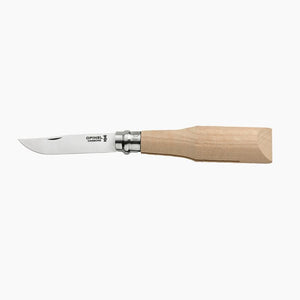 Opinel Couteau de Poche Ebauche N°08 Merisier à sculpter, lame carbone