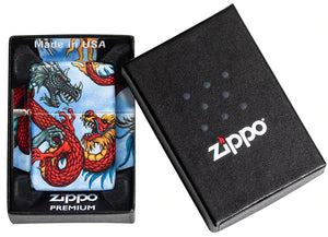 Classic Briquet Tempête Zippo - Fighting Dragon - Dragon de Combat