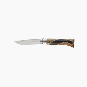 Opinel N°06 Chaperon couteau de luxe - Lame inox poliglace 7cm, manche en marqueterie