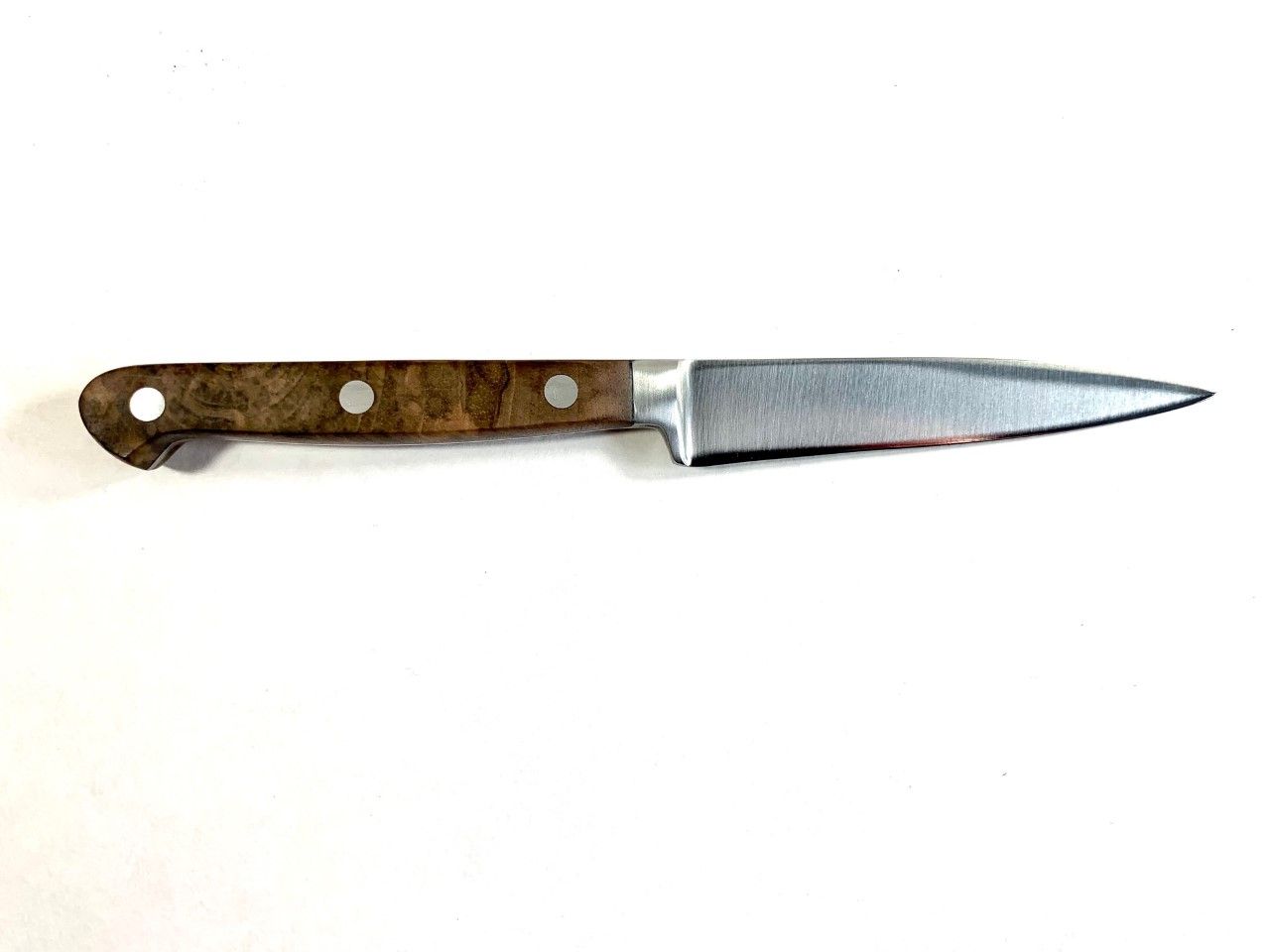 Couteau d'office inox 10cm SABATIER par THIERS-ISSARD manche Ronce de Noyer