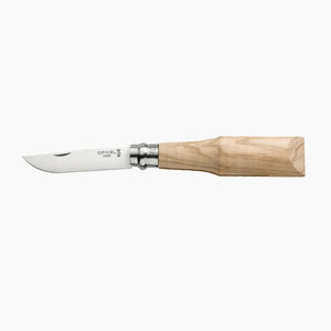 Opinel Couteau de Poche Ebauche N°08 Olivier à sculpter, lame inox