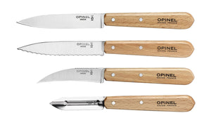 Opinel Essentiels Cuisinier Naturel - 4 éléments - Cooks' Knives