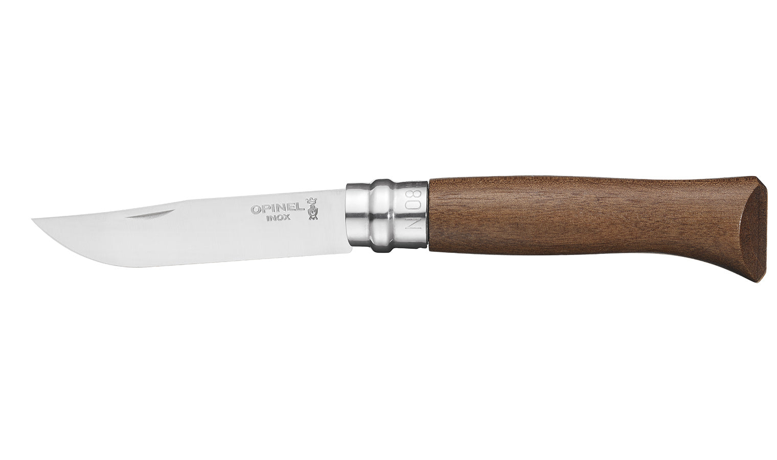 Opinel Couteau Fermant Luxe No 8 Manche Noyer – Lame Inox
