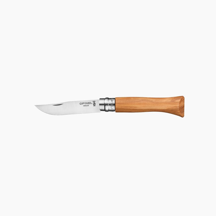 Opinel Couteau Fermant Luxe Manche Olivier - Lame Inox