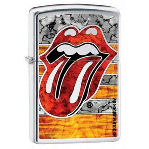 Classic Briquet Zippo Tempête Rolling Stones Langue chrome couleur fuzion.