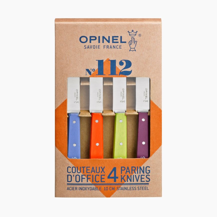 Opinel Coffret de 4 couteaux N°112 couleurs acidulées