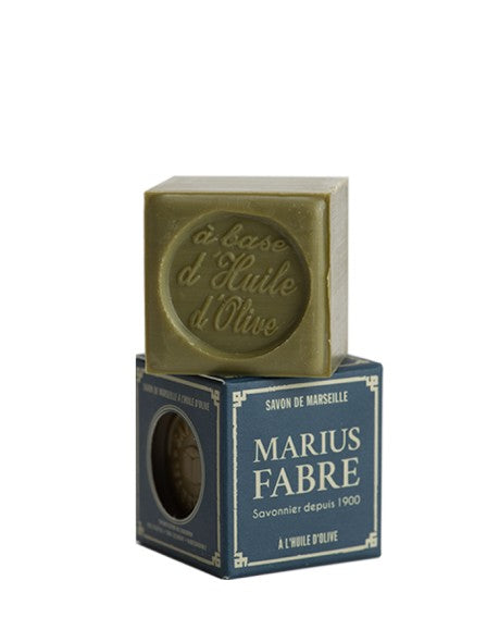 Savon de Marseille à l’huile d’olive 400g Cube(s) sans colorant en boîte Marius Fabre