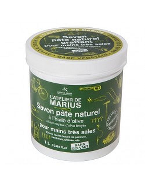Savon pâte naturel grattant pour mains à l'huile d'olive 1L Marius Fabre
